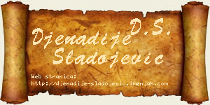 Đenadije Sladojević vizit kartica